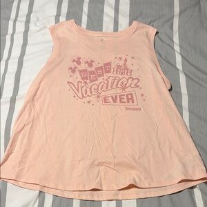Disney Pink Tank Top with Vacation Print